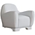 Luxurious Achilles Salvagni TATO Armchair: Premium Comfort for Your Space 3D model small image 5