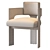 Contemporary C_Back Chair 3D model small image 5