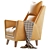York 232 Armchair: Stylish and Comfortable 3D model small image 2