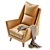 York 232 Armchair: Stylish and Comfortable 3D model small image 4