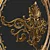 Luxury Golden Ornamental Sculpture 3D model small image 19