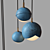 Elegant Benedict Pendant Light 3D model small image 2