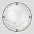 Elegant Brass Round Mirror 3D model small image 1