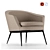 Caratos Maxalto Armchair - Elegant Comfort 3D model small image 1
