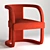Elegant Rory Accent Chair 3D model small image 8