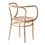 Elegant Bentwood Armchair Thonet 3D model small image 4