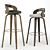 Swivel Stool Set: Counter & Bar 3D model small image 1