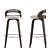 Swivel Stool Set: Counter & Bar 3D model small image 4