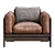 Elegant Bastiano Petite Settee 3D model small image 3