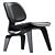 Vitra LCW Plywood Lounge Chair Wood: Scandinavian Design 3D model small image 3