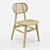 Cosmo Tanado: Elegant Beige Rattan Chair 3D model small image 1