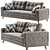 Modern Monty Sofa 156 3D model small image 1