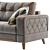 Modern Monty Sofa 156 3D model small image 2