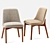 Elegant Celine Chair: Sophisticated Contract Furniture 3D model small image 1
