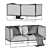 Modern Siesta Armchair: Andreu World 3D model small image 5