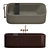 COCOON Bathtub Set: Stylish 3D Model with Multiple Materials & Designs 3D model small image 3