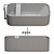 COCOON Bathtub Set: Stylish 3D Model with Multiple Materials & Designs 3D model small image 4