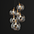 Modern Skye Chandelier: 6-Light Elegance 3D model small image 2