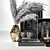 Elegant Black Grass Decor Set 3D model small image 3