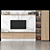 Sleek TV Stand: 3200mm x 2000mm x 450mm 3D model small image 1