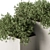 Concrete Box Outdoor Plants - Set 156 3D model small image 2