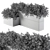 Concrete Box Outdoor Plants - Set 156 3D model small image 4