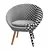 ErgoFusion Ball Chair 3D model small image 5