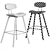 Mid-Century Fox Barstool 3D model small image 2