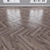 Oak Parquet: Herringbone, Linear, Chevron 3D model small image 3