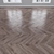 Oak Parquet: Herringbone, Linear, Chevron 3D model small image 4