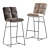 Cloud Grey Barstool 3D model small image 2