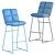 Cloud Grey Barstool 3D model small image 5