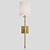 Dixie Brass Fabric Glass Sconce 3D model small image 1