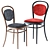 Elegant Bentwood Chair: Thonet Beauty 3D model small image 2