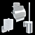 HANSGROHE PuraVida Bathroom Accessory Set 3D model small image 2