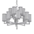 Elegant Claridges Chandelier 3D model small image 2