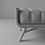 Title: Luxury Velvet Bench 3D model small image 3