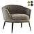 Caratos Maxalto Armchair: Trendy Comfort in 5 Colors 3D model small image 1