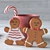 Gingerbread Sweet Scene: Candy, Mug, Lollipop 3D model small image 2