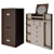 Stylish Bombay Storage Cabinet 3D model small image 1