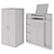 Stylish Bombay Storage Cabinet 3D model small image 2