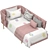 Elegant Dual-Color Archive Bed 3D model small image 2