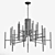 Elegant VB Chandelier 2013 3D model small image 2