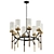 Elegant Vortex Crystal Chandelier 3D model small image 1