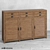 OM High Printmaker Chest: Stylish 3-Sectioned Drawers with Doors 3D model small image 1