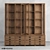 OM Printmaker Sideboard: Elegant Oak and Plywood Storage 3D model small image 3