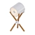 Scandinavian Style Wooden Tripod Lamp 3D model small image 1