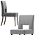Elegant Coco Republic Lloyd Dining Chair 3D model small image 3