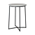 Modern Burnet Table: Metal & Marble 3D model small image 1