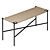 Minimalist Two-Seater Vent Bench 3D model small image 3